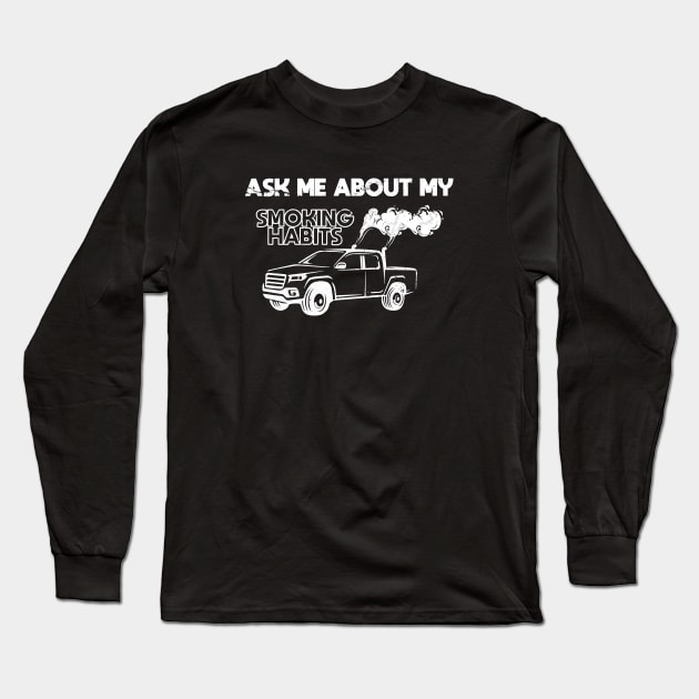 Funny Diesel Trucks Saying Long Sleeve T-Shirt by almostbrand